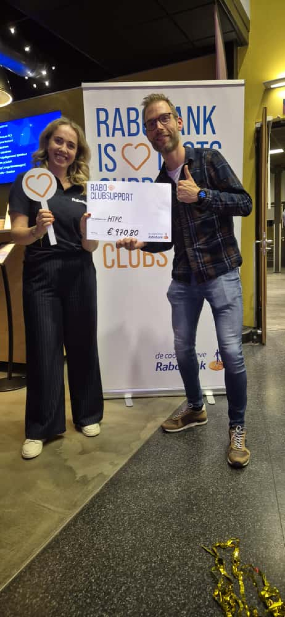 Mooie opbrengst Rabo ClubSupport 2025 · HTFC